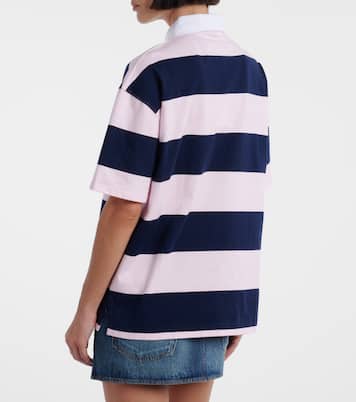 Striped cotton polo shirt | Coperni