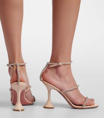 Sandalias Gilda de charol adornadas | Amina Muaddi