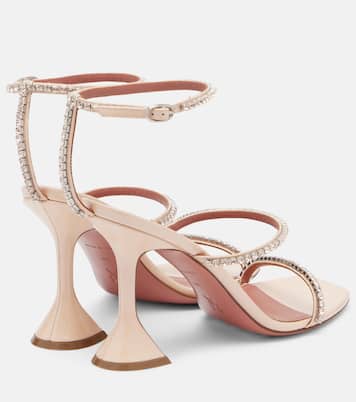 Sandalias Gilda de charol adornadas | Amina Muaddi