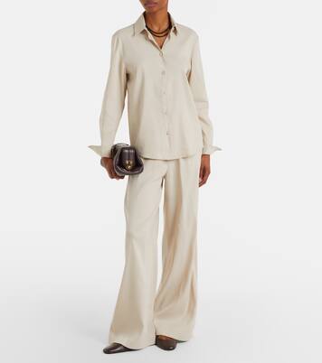Badesse linen-blend shirt | Max Mara