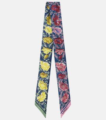 Printed silk twill scarf | Valentino