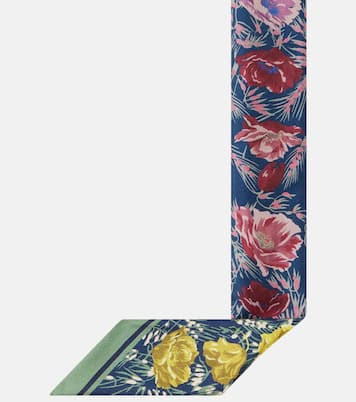 Printed silk twill scarf | Valentino