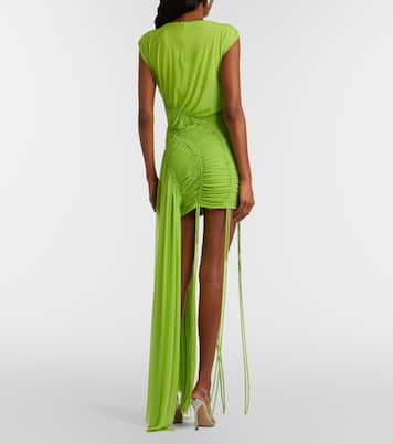 Abito corto arricciato | David Koma