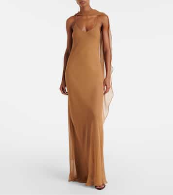 Robe aus Seidensatin | The Sei