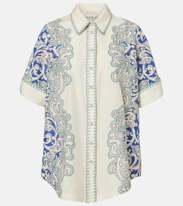 Printed cotton and silk shirt | Alémais