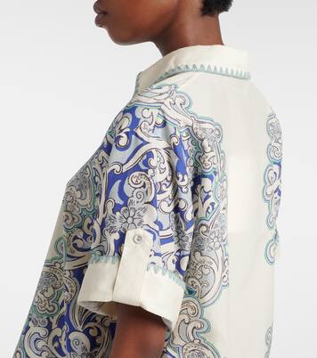 Printed cotton and silk shirt | Alémais