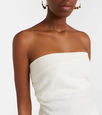 Boe 스트랩리스 리넨 탑 | Faithfull