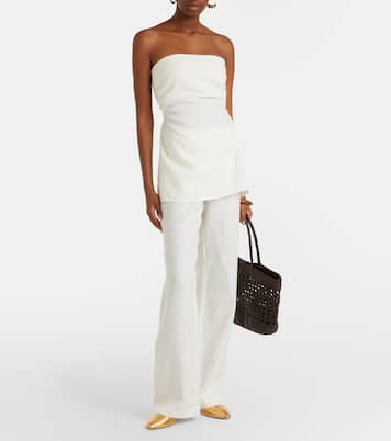 Boe 스트랩리스 리넨 탑 | Faithfull