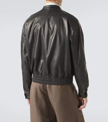 Archivio leather bomber jacket | Giorgio Armani