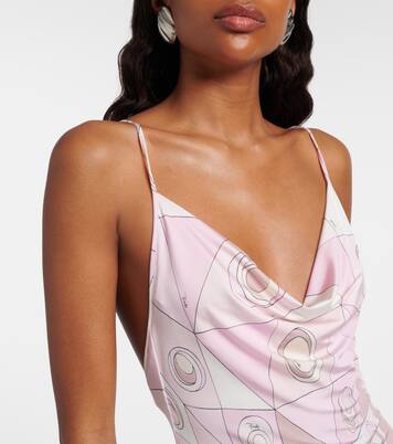 Bedrucktes Minikleid Occhi aus Jersey | Pucci