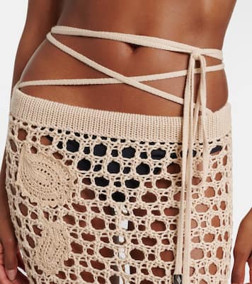 Open-knit cotton beach cover-up | The Attico