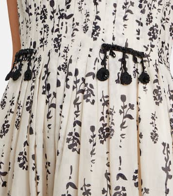 Embellished floral cotton voile midi dress | 'S Max Mara