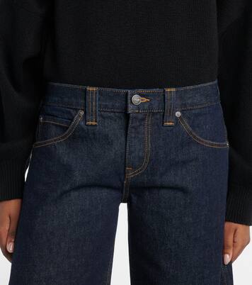 Kinga denim Bermuda shorts | Khaite