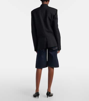 Kinga denim Bermuda shorts | Khaite