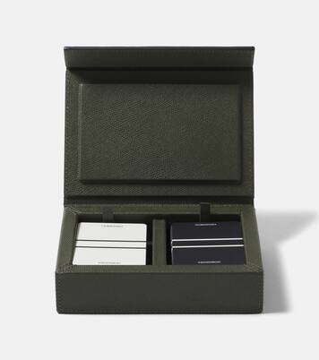 Parma leather playing cards holder  | Giobagnara