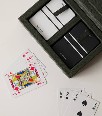 Parma leather playing cards holder  | Giobagnara