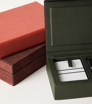 Parma leather playing cards holder  | Giobagnara