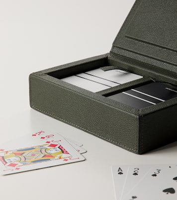 Parma leather playing cards holder  | Giobagnara