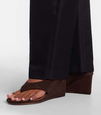 Cube suede wedge sandals | Alaïa