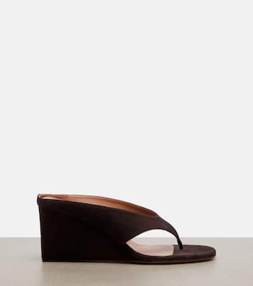 Cube suede wedge sandals | Alaïa