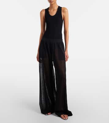 Hose aus Leinen und Seide | Alaïa