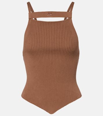 Ribbed-knit tank top | Courrèges