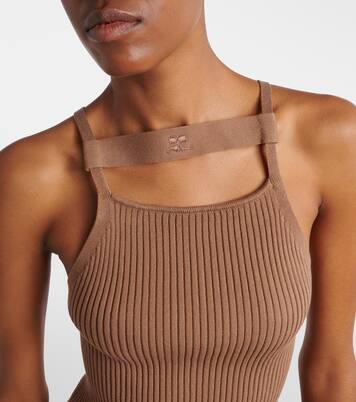 Ribbed-knit tank top | Courrèges