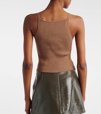 Ribbed-knit tank top | Courrèges
