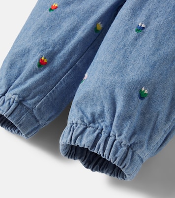 Baby – Pantaloni in chambray con ricamo | Stella McCartney Kids
