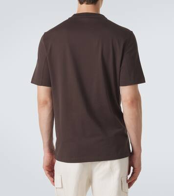 Logo cotton jersey T-shirt | Brunello Cucinelli