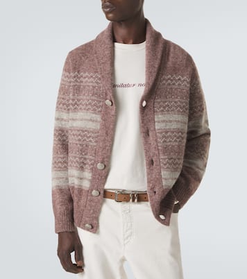 Alpaca, cashmere, and wool-blend cardigan | Brunello Cucinelli
