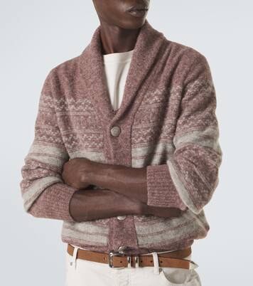 Alpaca, cashmere, and wool-blend cardigan | Brunello Cucinelli