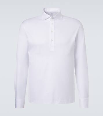Cotton jersey polo shirt | Brunello Cucinelli