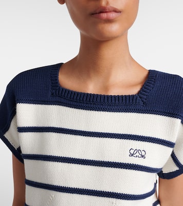 Pullover Double L aus Baumwolle und Wolle | Loewe