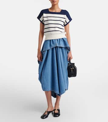 Pullover Double L aus Baumwolle und Wolle | Loewe