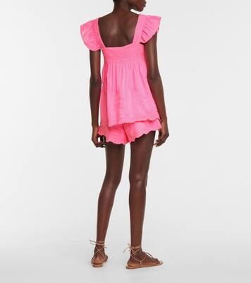 Top brodé en coton | Juliet Dunn