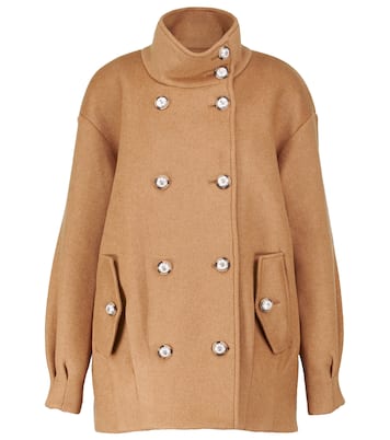 Chaqueta Cassie de lana plisada | Veronica Beard