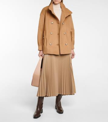 Chaqueta Cassie de lana plisada | Veronica Beard