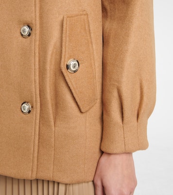 Chaqueta Cassie de lana plisada | Veronica Beard