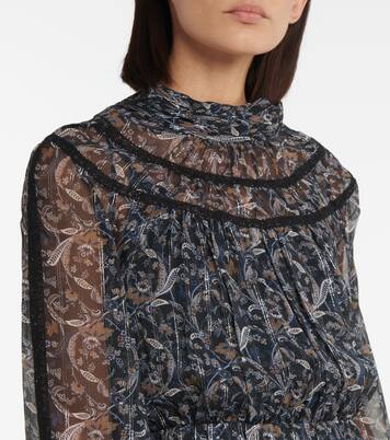 Robe Rahla en soie mélangée | Veronica Beard