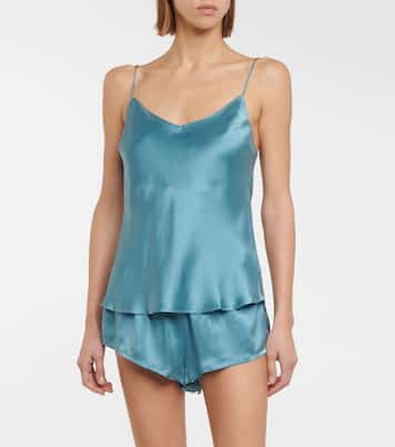 Pyjama-Shorts Venice aus Seidensatin | Asceno