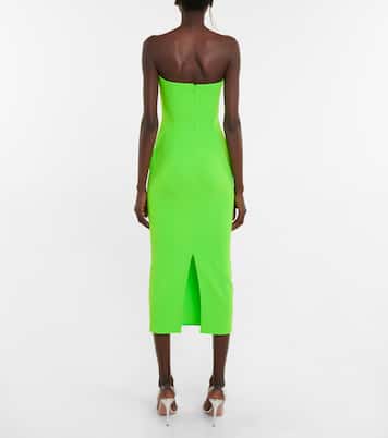 Robe midi Hale en crêpe | Alex Perry