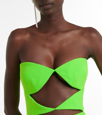 Robe midi Hale en crêpe | Alex Perry