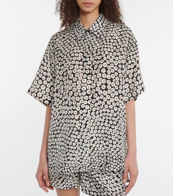 Chemise en soie à fleurs | Stella McCartney