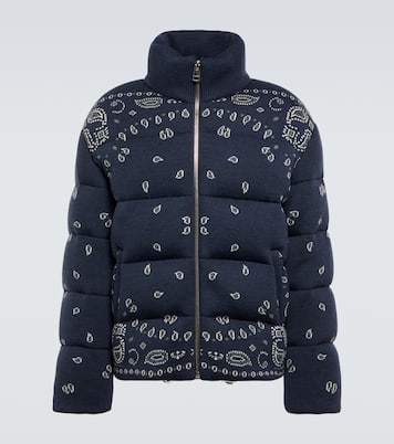 Veste doudoune Bandana en jacquard de laine vierge | Alanui