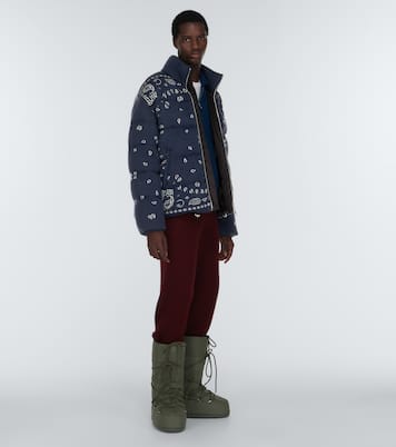 Veste doudoune Bandana en jacquard de laine vierge | Alanui