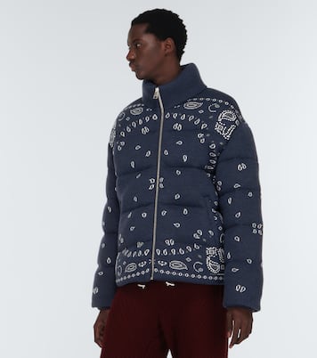 Veste doudoune Bandana en jacquard de laine vierge | Alanui