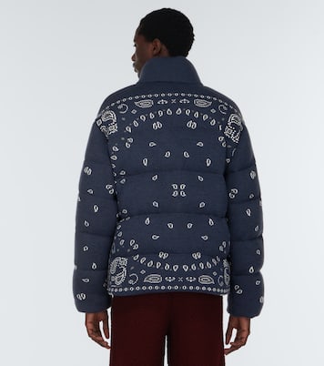 Veste doudoune Bandana en jacquard de laine vierge | Alanui