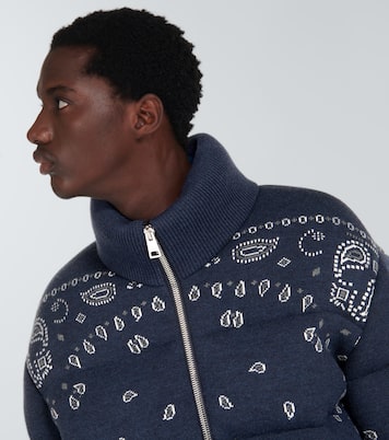 Veste doudoune Bandana en jacquard de laine vierge | Alanui