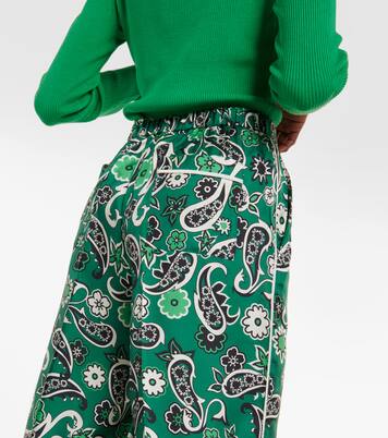 Pantalon ample Paisley Power en soie | Dorothee Schumacher